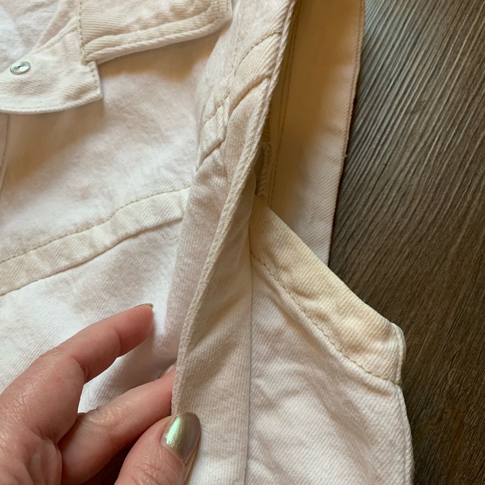 A&F Cream Button-Up Dress - Picture 4 of 10